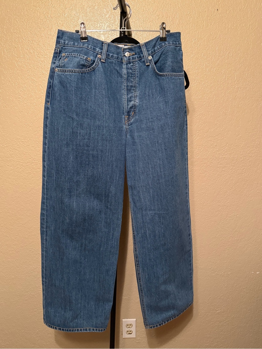 Etica Women’s Light Blue Wide-Leg Denim Jeans
